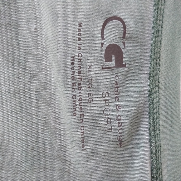 Cable & Gauge Sport Spirulina Stretchy Top XL - Picture 10 of 11